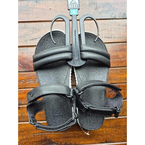 Reef Women's Vista Higher Raya Sandals Sz 8 New Black Chunky Platform $84 Y2K 90 - Picture 4 of 9